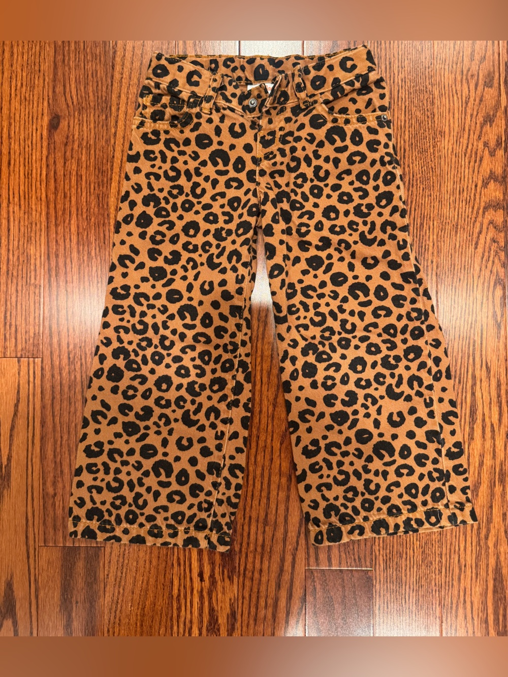Kids Leopard Print Brown Pants